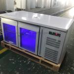 110V 60Hz Commercial Undercounter Freezer Double Glass Door For Restaurant