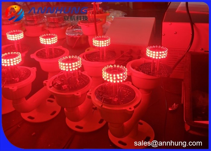 Double Steady Burning LED Aviation Obstruction Light FAA L810 32.5cd Low Intensity