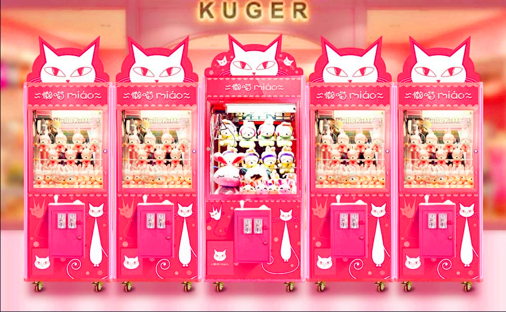 Popular Coin Operated Arcade Crane Dolls Toy Pusher Claw Machine for Sale
