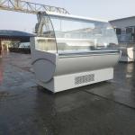Auto Defrost Deli Chiller Display Cabinet 110L Volume For Fish Meat Sausages