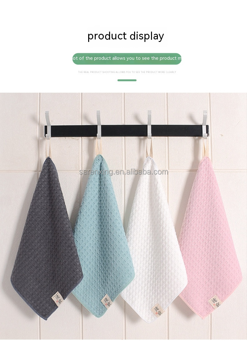 Embroidered 100% Cotton Microfiber Face Towels for Gentle and Effective Cleansing