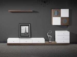 China Modern Living Room Furniture,TV Stand,Wall Unit,Audiovisual Cabinet factory