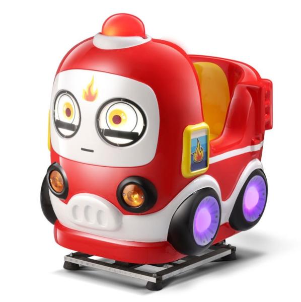 Dreamland Factory Wholesale Coin Operated Qiqu Fire Truck Kiddie Rides Amusement