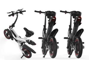 China 36V Small Lightest Electric Folding Bike Aluminum Alloy Frame Long Service Life factory