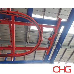 China Power And Free Metal Powder Coating Line Overhead Operation Customized factory