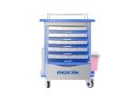 ABS Mobile Emergency Medical Trolleys Aluminum Alloy Columns With ABS Body