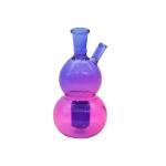 Borosilicate 150℃ Purple Gourd Shaped Glass Hookah Pipe