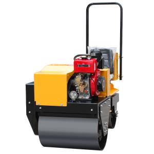 China 700mm Compaction Width Mini Hydraulic Diesel Road Roller for Parking Lot Compaction factory