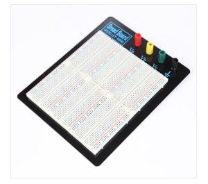 China ABS Plastic Reusable Solderless Breadboard Kit With Aluminum Plate factory