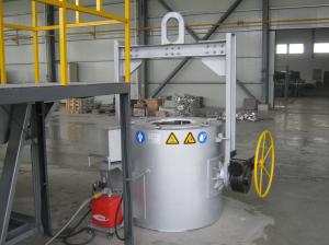 China Electrical 300KG Aluminum Crucible Furnace factory