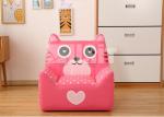 PVC Leather Childrens Sofa Chair Furniture Cute Kitty Shape For Watching TV