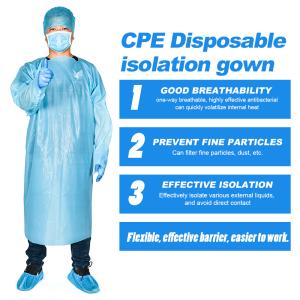 China Isolation Surgical Medical Disposable Gowns , Protective CPE Personal Clothing factory