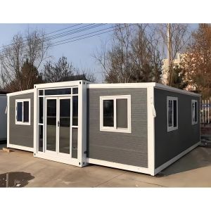 20-Foot Expandable Steel Container House Sandwich Panel Prefabricated Coffee