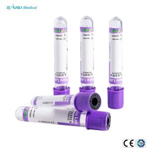 China Blood Routine Test Glass Blood Collection Tubes 2 Ml EDTA K2 Additive Lavender Top factory