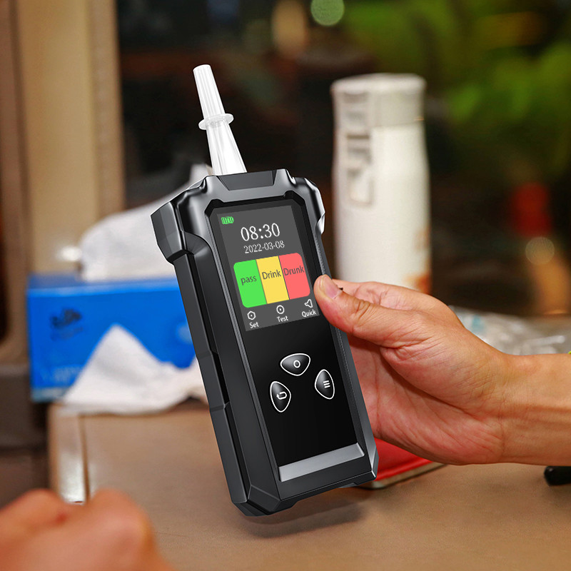 Black Alcohol Breath Analyser With Printer Function 200000 Test Records