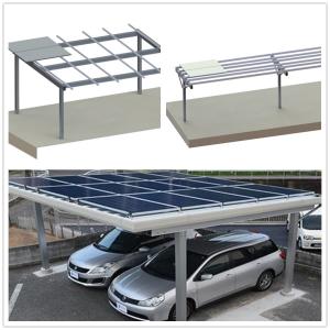 China AL6005 Framed Solar Panel Carport Aluminum Residential Parking Canopy factory