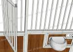 Hot Dipped Galvanized Horse Stable Front 3m Door Width