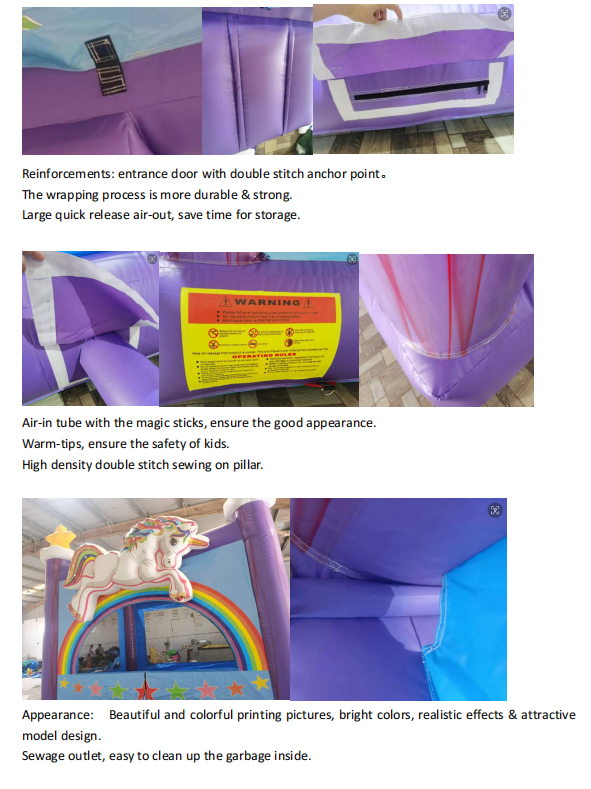 Superior Small Inflatable House Party Jump Bouncing and Slide Combo for Kids Party