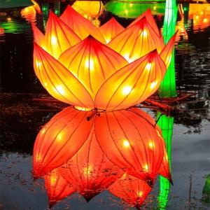 China Exhibition Chinese Flower Lantern Arts Mechanical Design / Graphic Design factory