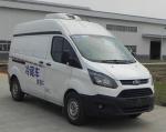 White Ford Transit Cargo Van Refrigerated Truck Gasoline 4×2