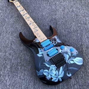 China 2019 High quality Electric Guitar Floyd rose Electric Guitar Hand painted guitar body free shipping factory
