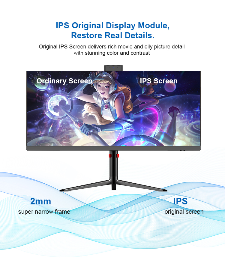 Widescreen 30inch AIO Gamer Laptops Desktops Curve Screen All In One PC Gaming Computer