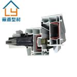 SIngles Glass Sliding UPVC Extrusion Profiles Black Color For Construction