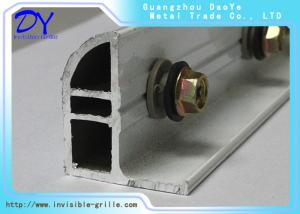 China 2.0mm Aluminium Rail Track For Children Invisible Grille factory