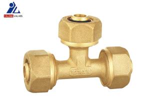 China CPVC Brass 4 Way Tee 16mm Pvc Hydraulic Hose Fitting factory