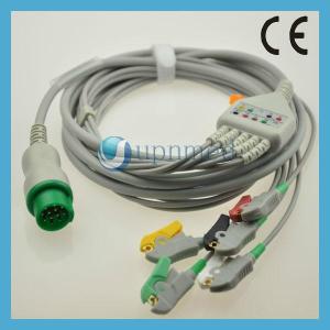 China Kontron One-piece 5lead ECG Cable with leadwires factory