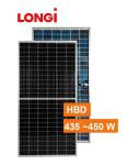 Longi 144 Cells Hbd Bifacial 435w 450w Mono Solar Panels