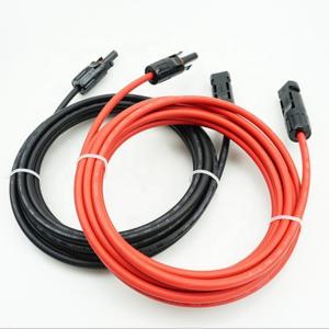 China IP68 IEC60502 PV Solar Cable 4mm2 6mm2 Male Female Solar Panel Connector factory