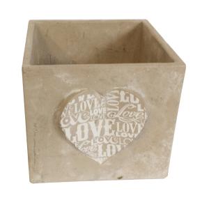 China S057CM Cube Shape Cement Garden Planters Cement Plant Pots With CE / GS Approved factory