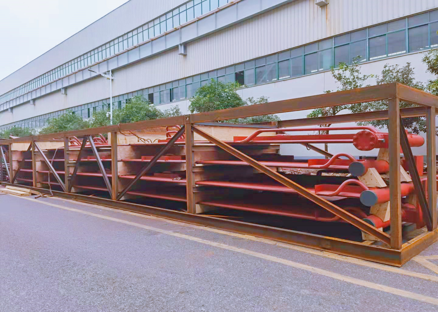 Steel Frame Q235B Membrane Type Boiler Panel less air leakage