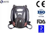 Smooth Breathing Military Gas Mask , Tactical Face Cover Double Filter Cartridge