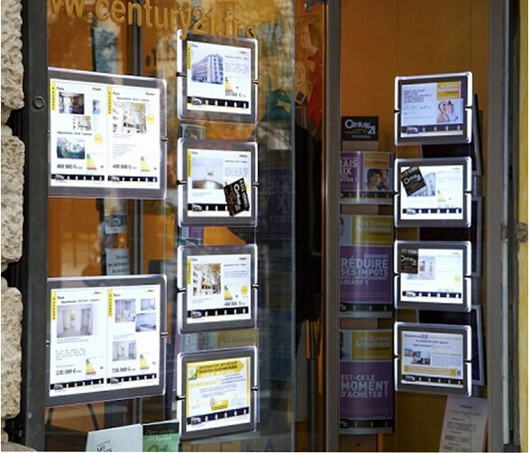 Magnetic hanging Double Sided crystal led light box, led acrylic panel