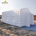 Custom Logo Backyard Inflatable Club Tent , Commercial Inflatable Air Cube Tent