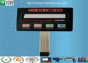 China PET Circuit Connectors 1.0mm Membrane Touch Switch Long Clear Window factory