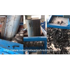 2 Shaft Plastic Waste Shredder Low Energy Consumption For Drainage Pipes