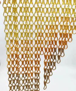 China Anoding Customizable Flexible Metal Mesh Fabric 41.5% Opening Area factory