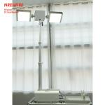 1.8m pneumatic telescopic mast light tower for fire vehicle, pan tilt light