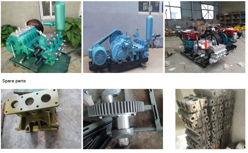 Triple BW 250 Mud Pump With Large Diesel Engine Power For Drilling Rig