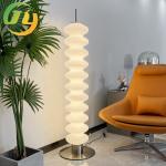 Nordic White Cream Style Decorative Light Luxury Glass Gourd Floor Lamp