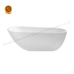 Italy Style Artificial Stone Bathtub White Freestanding Bath