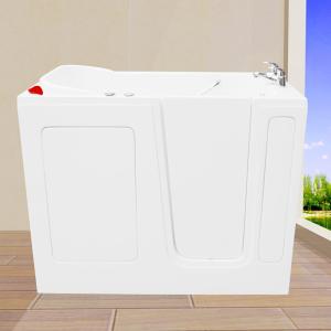 China Acrylic walk in bathtub for elder disable people with hand shower factory