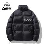 Contrast Color Cotton Padded Jackets Zip Up Men Crop Down Base Coat