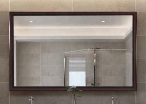 China Large Framed Bathroom Vanity Mirrors Flower Grain Color Customized Size factory