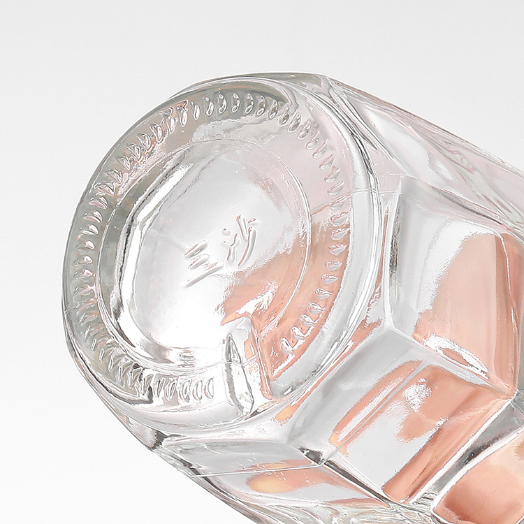 Top Grade Personalised Emboss Champagne Glass Bottle with Aluminum Plastic PP Collar