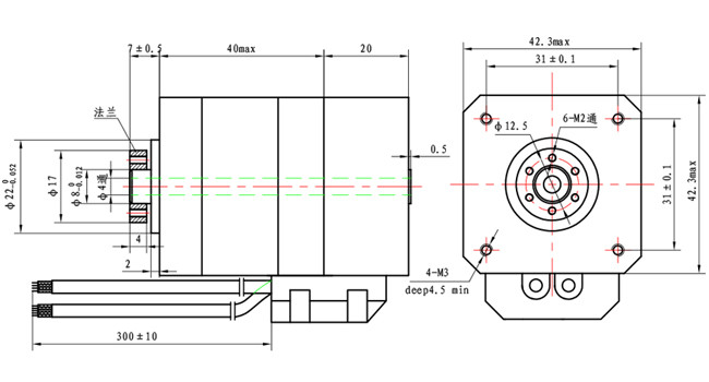 NEMA 17 Gearbox 5:1 Stepper Motor With Encoder 2.0A For Automation Equipment