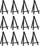 Foldable 6.25 Inch Black Tabletop Wooden Easel Stand Picture Easel Adjustable